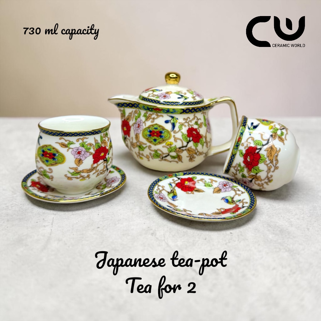 Japanese Tea Set - Art -  for 2 Persons - 4TP