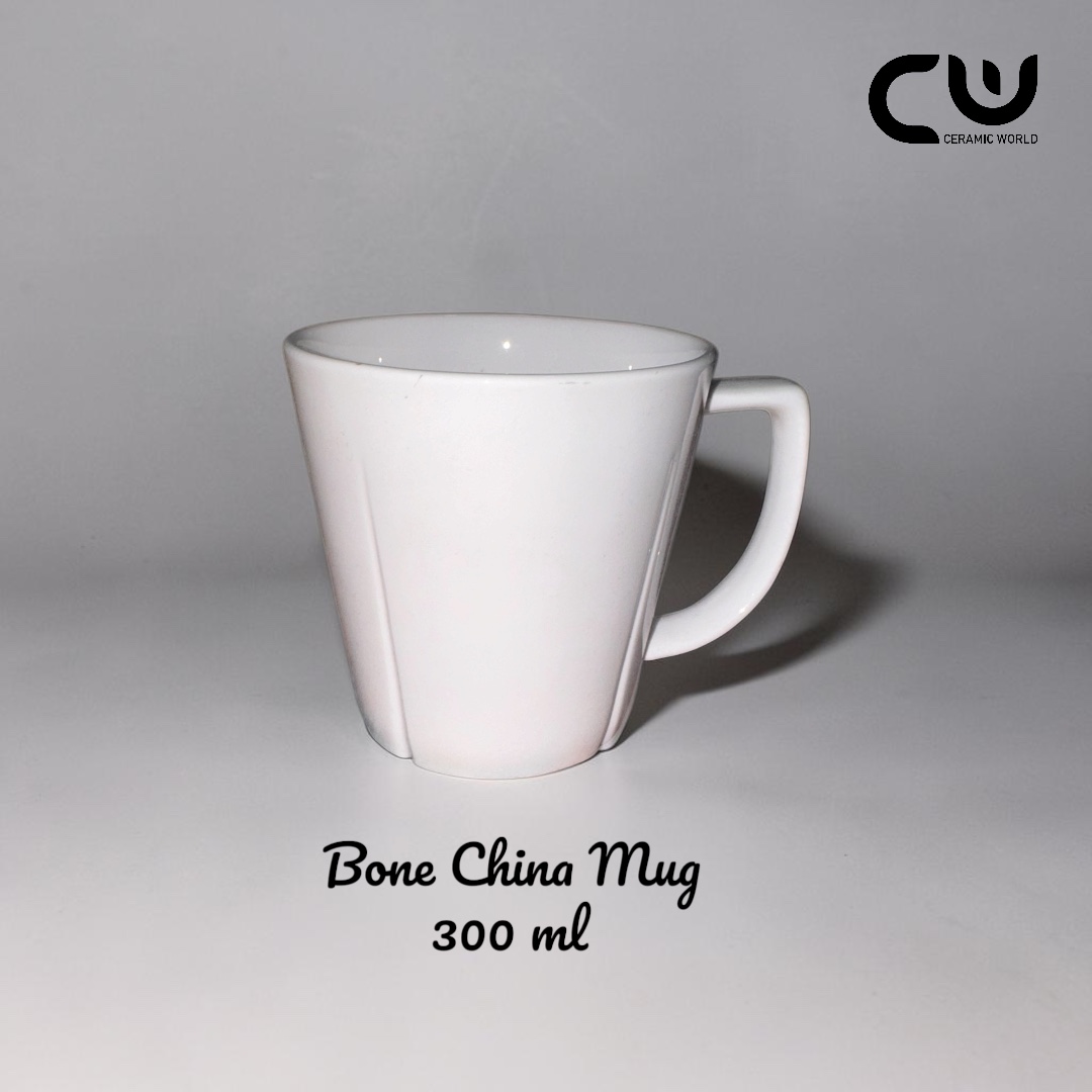 Bone China Ceramic Mug - 350ml - 6P