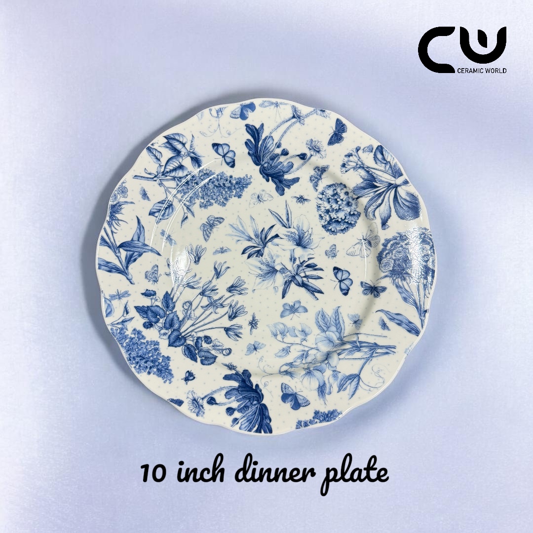 Botanic Blue Dinner Plate - 10 inch - 28DP