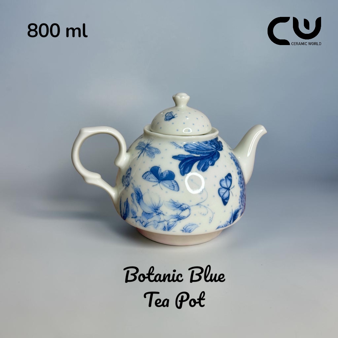 Tea pot (Small) - Botanic Blue - 8TP