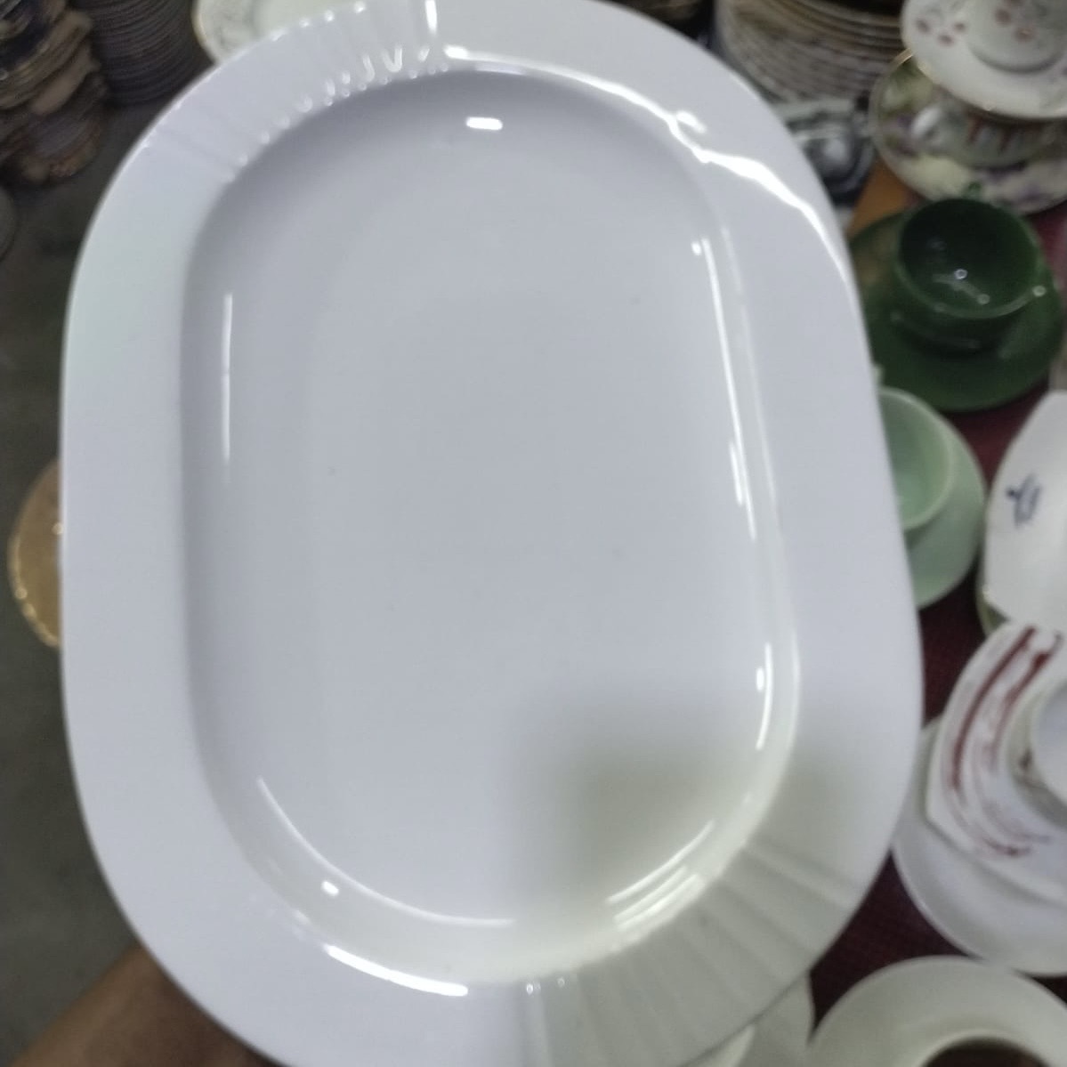 Rice Dish Oval - White